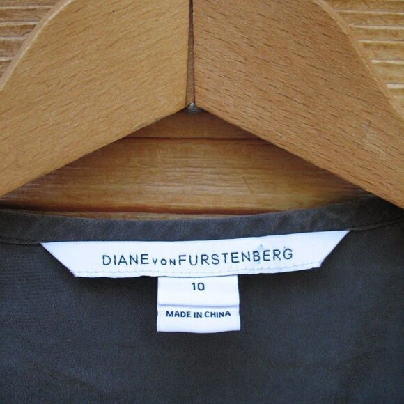 Diane Von Furstenberg Marielle Silk Watercolor Dress - Picture 8 of 10